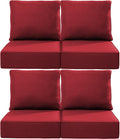 Luxury 24x24x6 Inch Outdoor Chair Cushions Set of 4 by ACTREST
