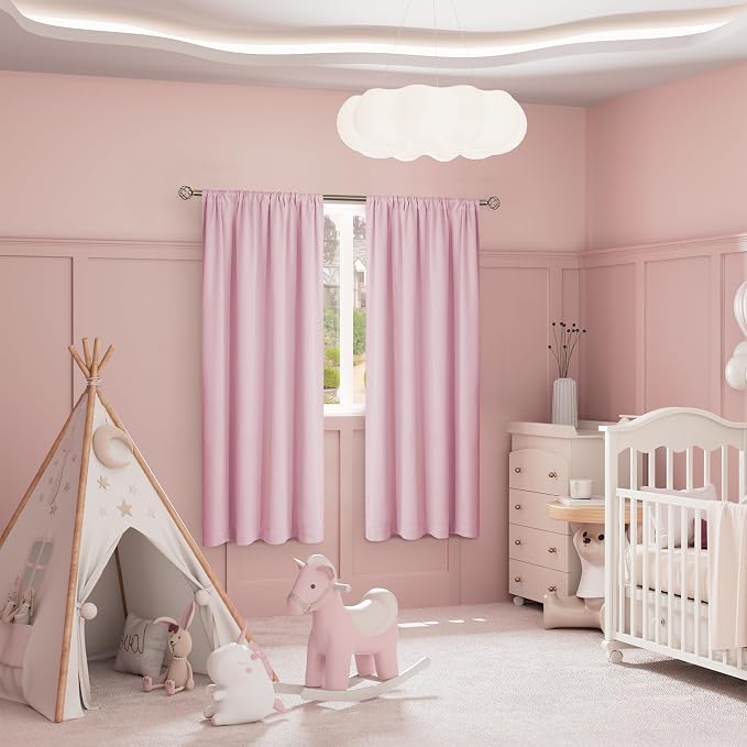 BGment 100% Blackout Curtains for Bedroom 72 Inch Long, Full Room Darkening - Image 2