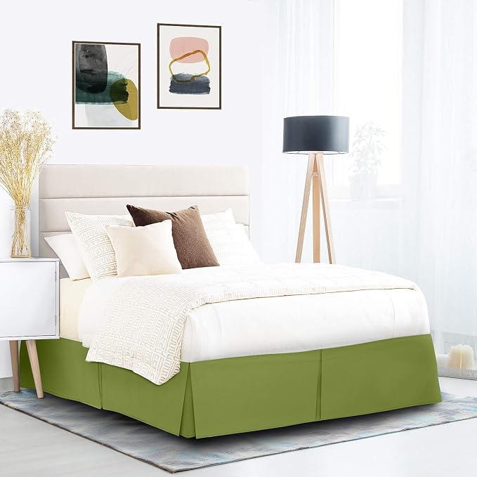 Nestl Calla Green Twin XL Bed Skirt - Image 9