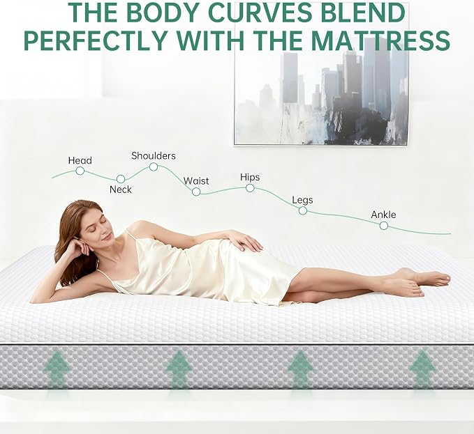 Memory Foam Mattress Cooling Gel Size Matress in A Box Bed Frame Pressure - Image 6