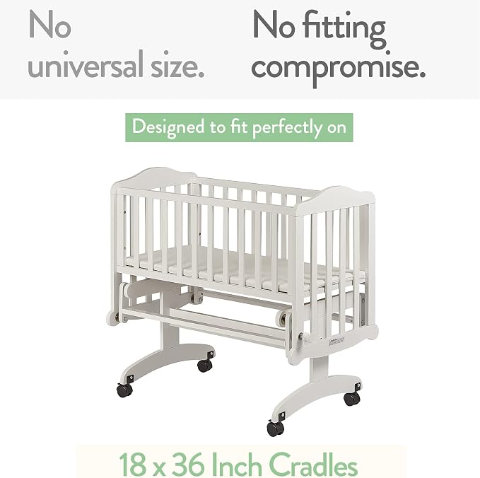 Cradle Sheets Fitted 18 x 36 Inch – Snuggly Soft 100% Jersey Cotton – Farm - Image 2