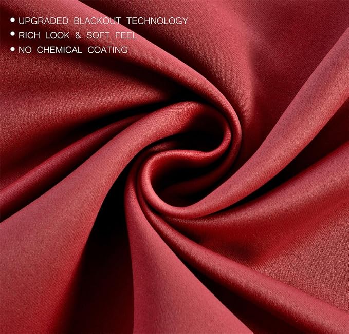 MIUCO Room Darkening Grommet Blackout Curtains - Image 4