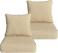 Goodgoods 22x24 inch Outdoor/Indoor Deep Seat Patio Cushions Set of 2 Resilient by Goodgoods