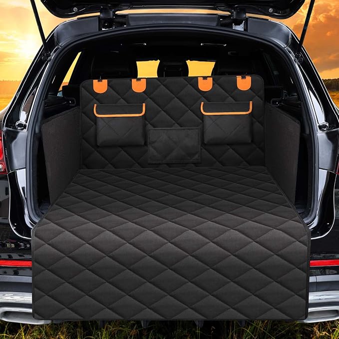 4-in-1 SUV Cargo Liner for Dogs, Non-Slip Water Resistant Pet Trunk Mat by EasyHaWei