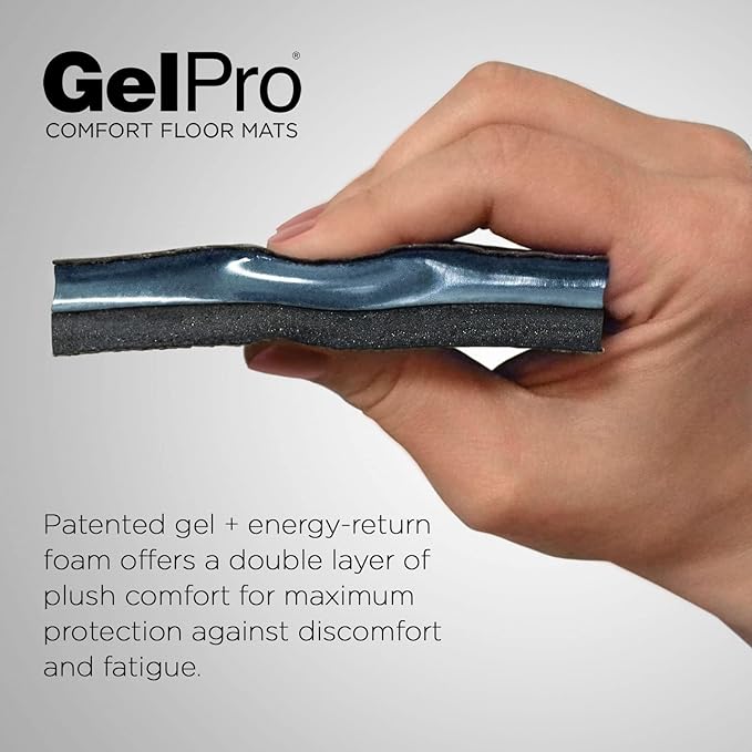 GelPro Elite Premier Anti-Fatigue Kitchen Comfort Floor Mat, Lattice Java Stain - Image 3