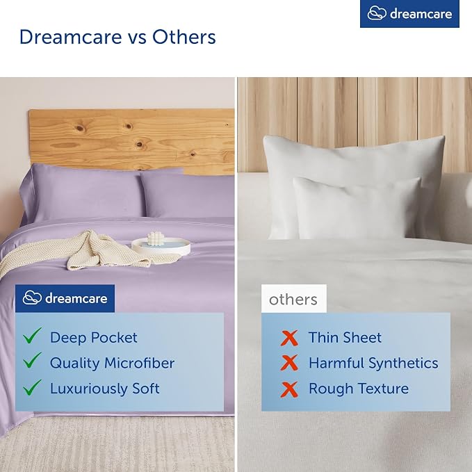 DREAMCARE Queen Size Sheets - Image 8