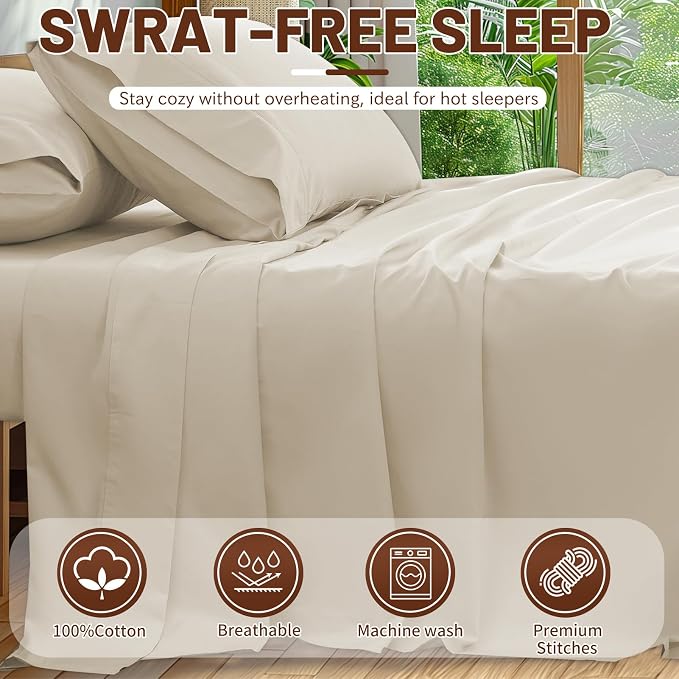 Extra Deep Pocket Queen Sheets 18-24 Inch 1000 Thread Count 100% Egyptian - Image 6