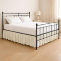 KRISHNA Ruffled Bed Skirt with Split Corners Twin, 100% Microfiber Hotel Quality by Unknown