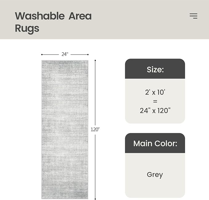 Valenrug Washable Rugs 2x10 - Image 2