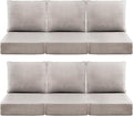 Luxury 6" Outdoor Cushions for Patio Furniture, Fade Resistant Couch Chair by Pugire