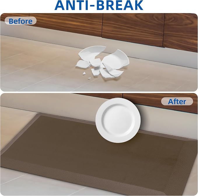 Anti Fatigue Kitchen Mats for Floor, Comfort Memory Foam Ergonomic Kitchen Rugs - Image 6