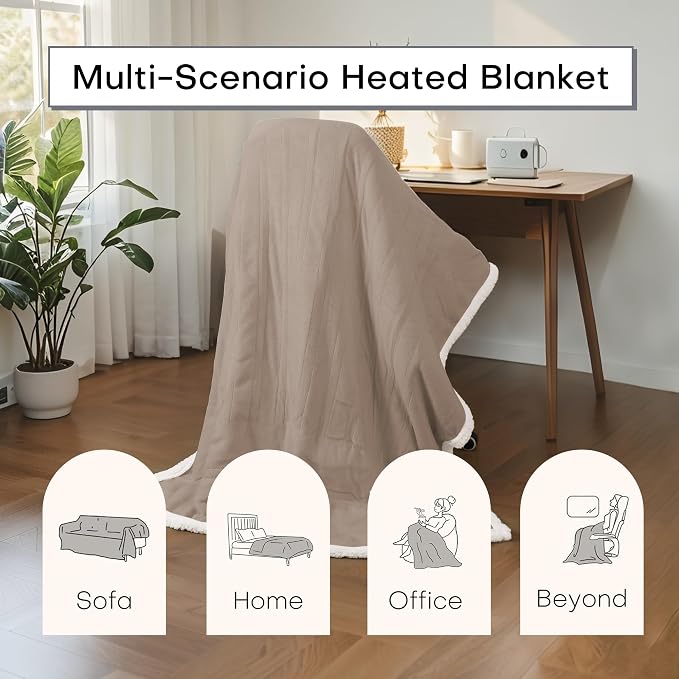 Electric Heated Blanket Twin Size 62"x84" - Image 6