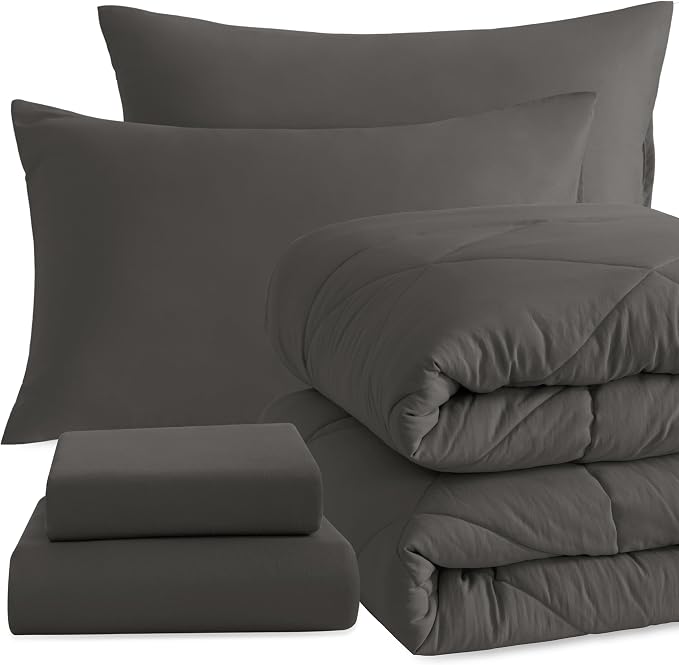 NTBAY Twin Comforter Set with Sheets, 5 Pieces Soft and Breathable Twin Bedding by NTBAY