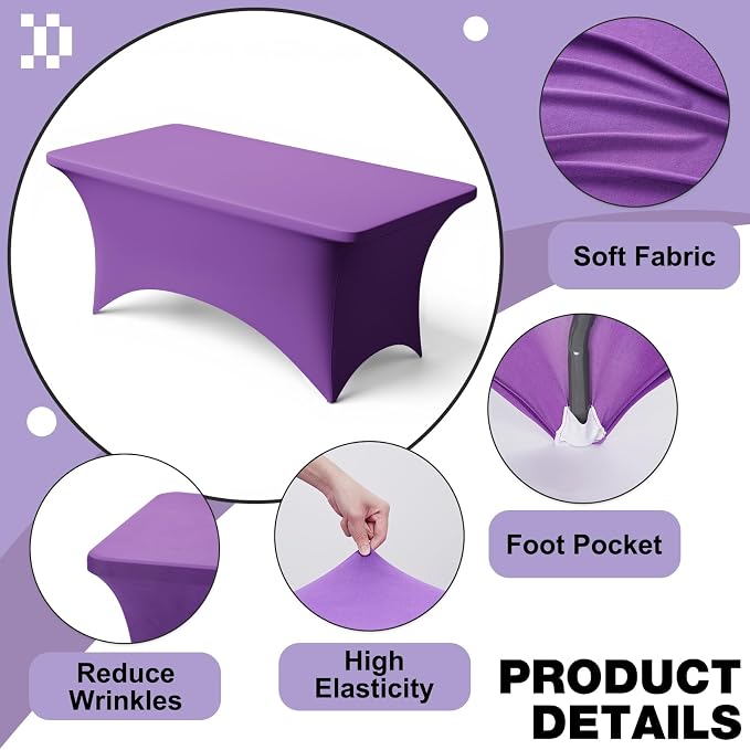 Trlyc 1 Pack 4FT Spandex Table Cloth - Image 3