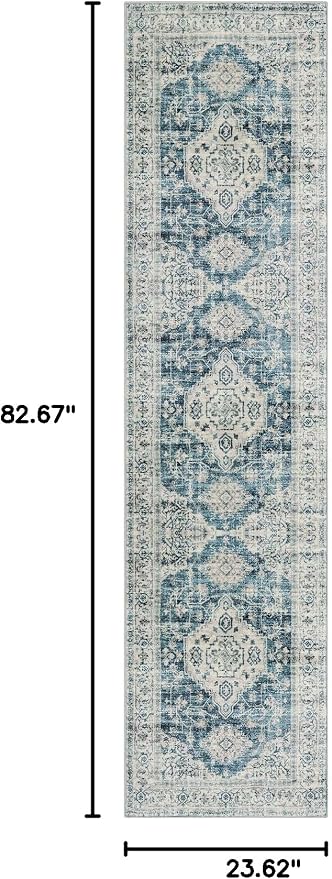 Lahome Oriental Washable Runner Rug Non Slip, 2x7 Rug Runners - Image 2