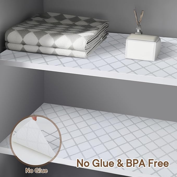 Shelf and Drawer Liner for Kitchen Cabinets Non-Adhesive, Strong Grip Non-Slip - Image 6