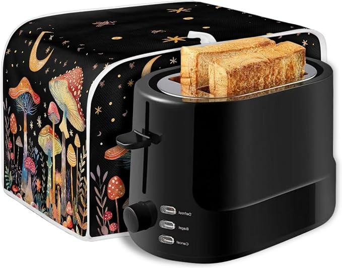 ZFRXIGN Mushroom Toaster Covers 4 Slice Toaster Dust Cover Moon Night Toaster - Image 6