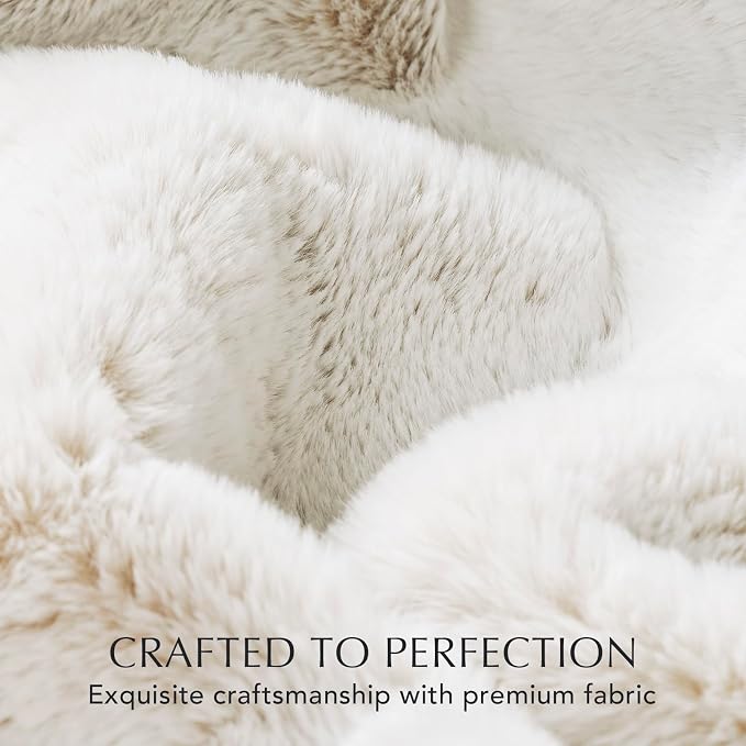 EVERGRACEHOME Ultra Soft Luxury Fluffy Mink Faux Fur Throw Blanket, Thick Warm - Image 5