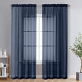 OVZME 2 Panels Sheer Window Curtain Panels 96" Length by OVZME