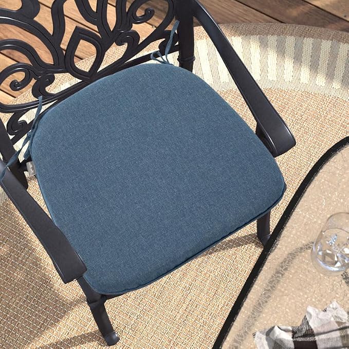 Outdoor Chair Cushions Set of 2, Patio Seat Cushion 17"x16"x2", U-Shaped Dining - Image 6