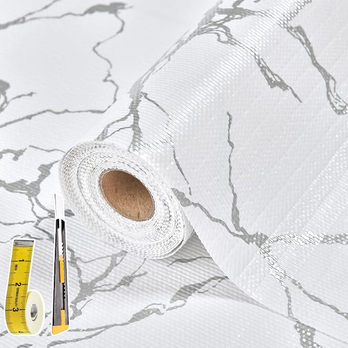 Drawer and Shelf Liner for Kitchen Cabinet: 12 in X 20 Ft Non Slip Waterproof by Kimhan