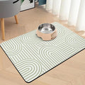 Pet Food Mats for Floor, Absorbent Dog Mat for Food and Water Dispenser Mat by Unknown