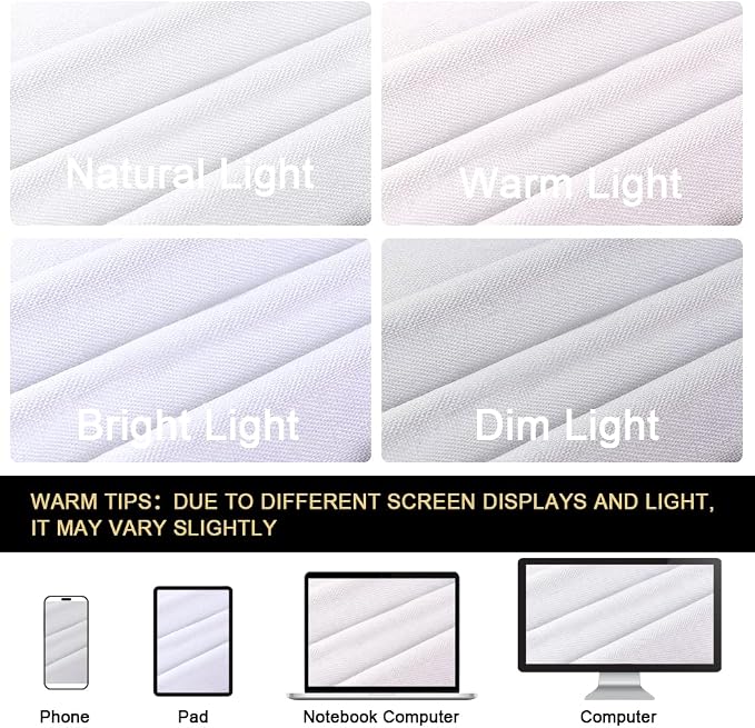 PrinceDeco 100% Blackout Linen Textured Curtains - Image 8