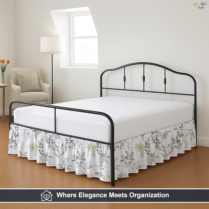 Cottington Lane Ruffled Bed Skirt Full Size - Image 8