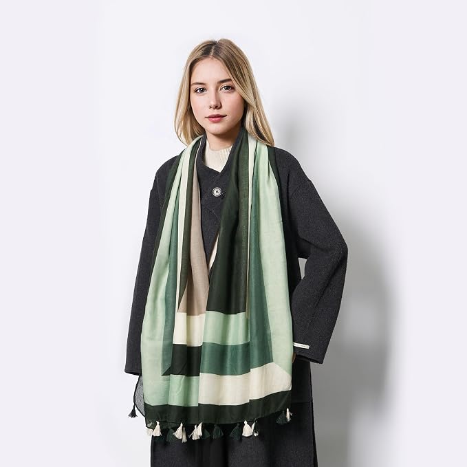 Scarf for Women Lightweight Soft Floral Leopard Printed Scarves Fall Winter - Image 5