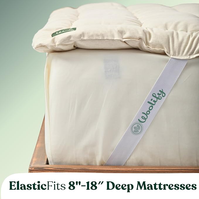 Organic Merino Wool Mattress Topper - Image 5