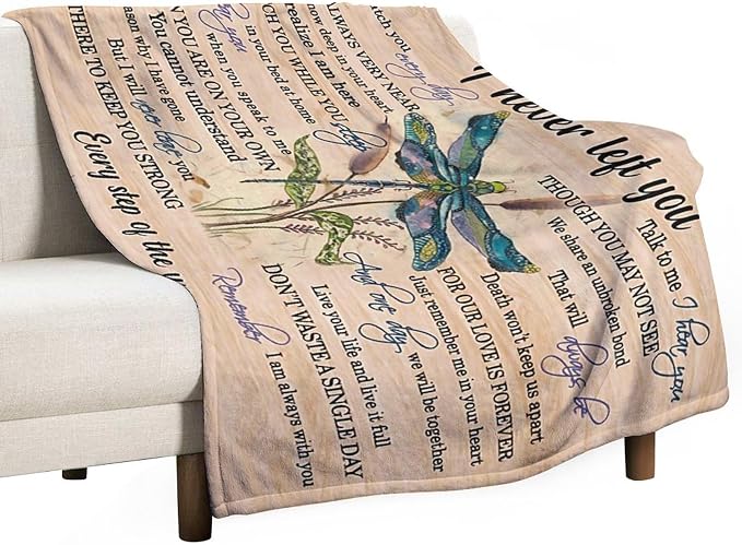 Dragonfly Blanket Memorial Sympathy Gifts - Image 5