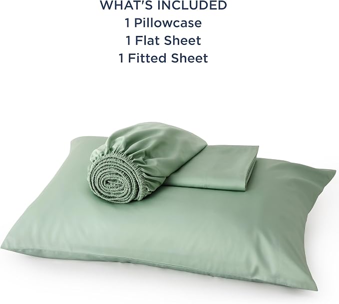 Bedsure Cooling Sheets Twin, Rayon Derived from Bamboo, Breathable & Soft Twin - Image 6