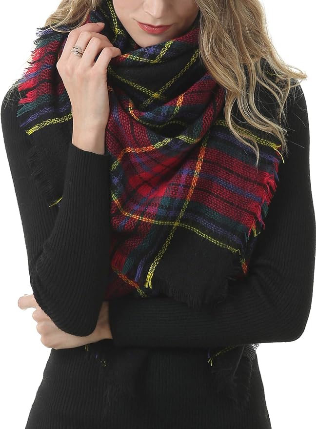 American Trends Women's Cozy Warm Winter Fall Blanket Scarf Stylish Soft Chunky - Image 3
