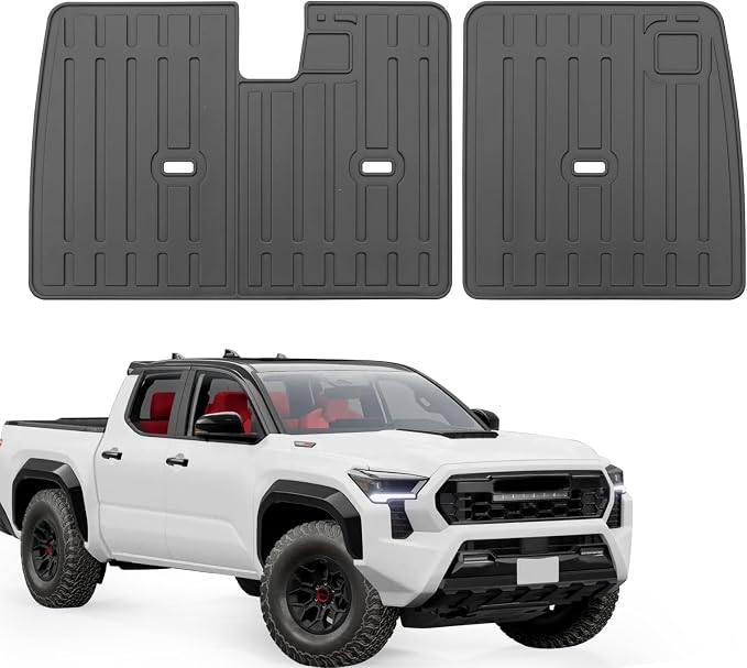 Custom for 2024 2025 2026 Toyota Tacoma Double Cab Rear Seat Backrest Mats All - Image 3