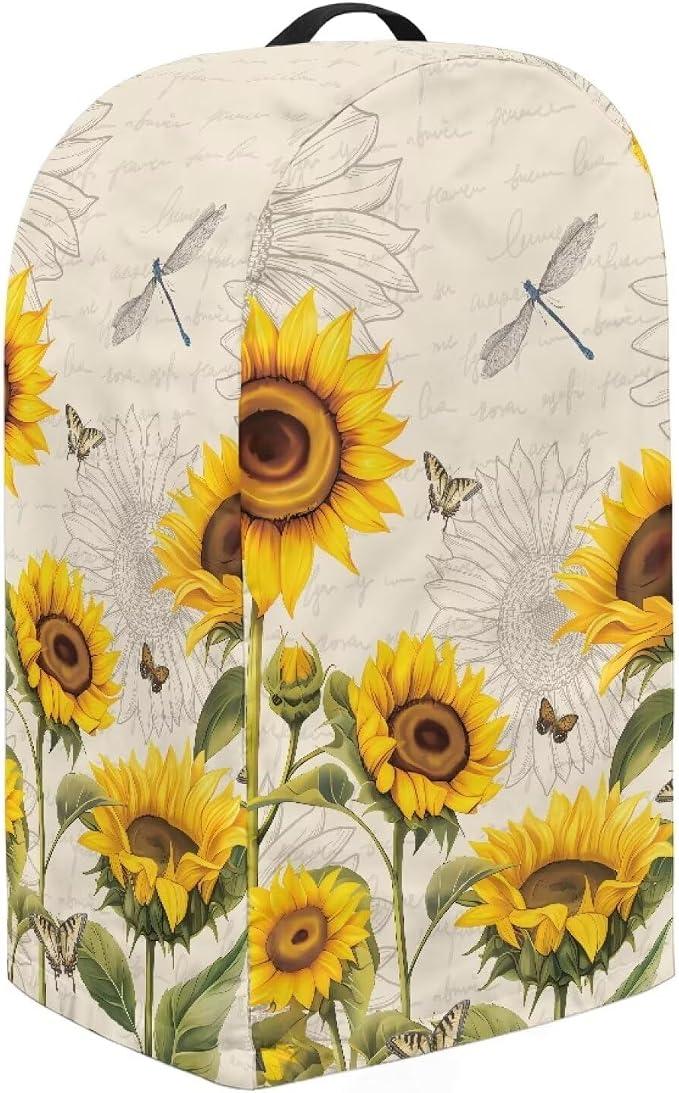 Blender Cover Stand Mixer Covers Dragonfly Sunflower Anti Fingerprint Dust - Image 3
