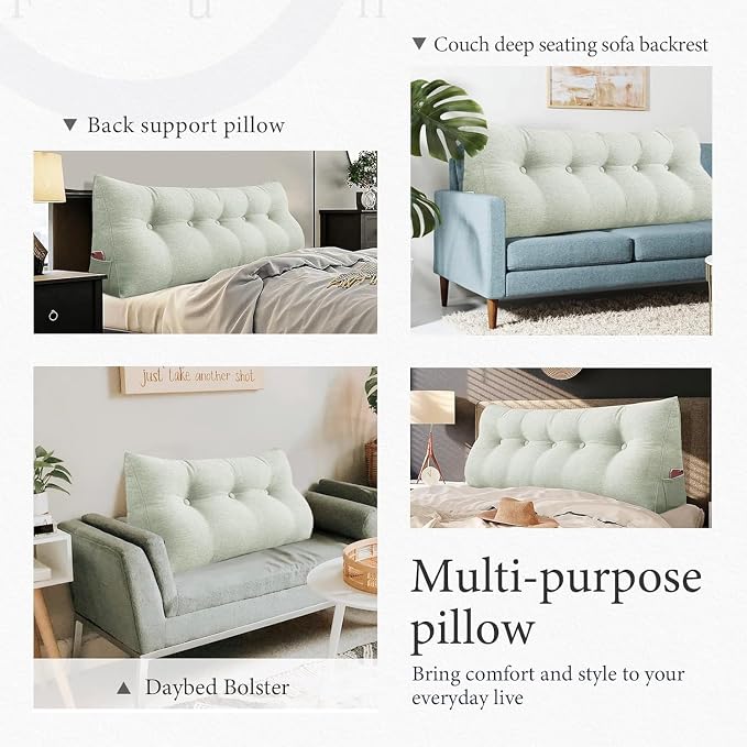 Wedge Headboard Pillow Dorm Room Reading Pillow Back Support - Image 5