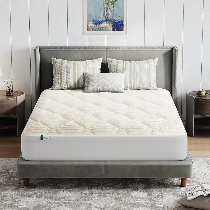 Novilla Soft Queen Mattress Topper, Plush Mattress Pad - Image 8