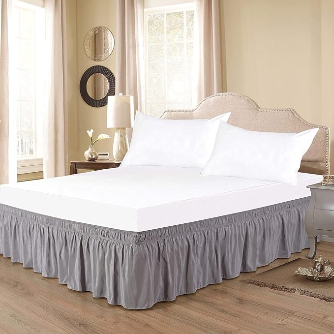 Silver Wrap Around Bed Skirts - Image 2