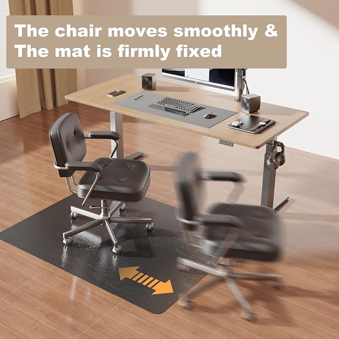 36"x 48" Office Chair Mat for Hardwood, Vinyl Computer Floor Mat, Anti-Slip - Image 5