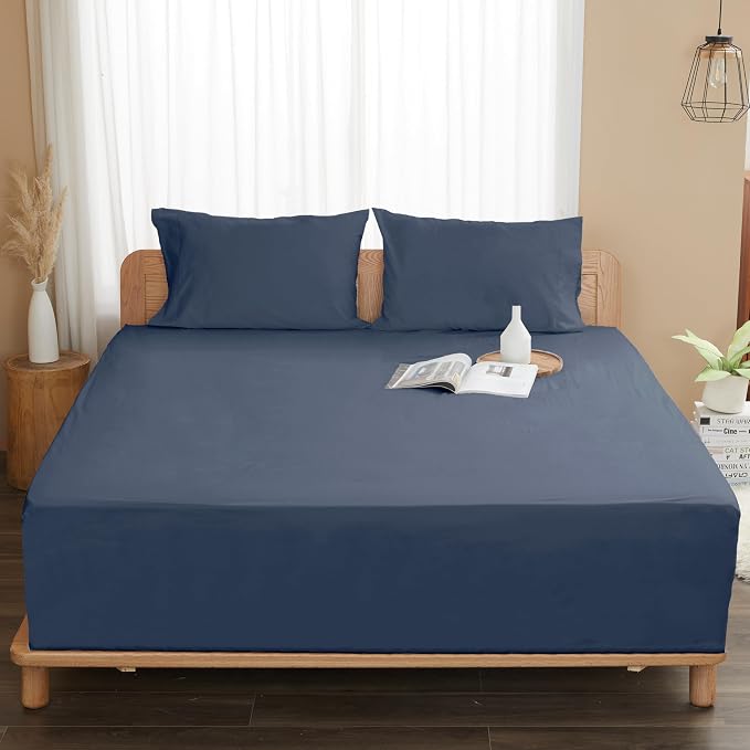 Sunflower Twin Fitted Sheet, 1-Piece Deep Pocket Fitted Bottom Sheet 15" - Image 8
