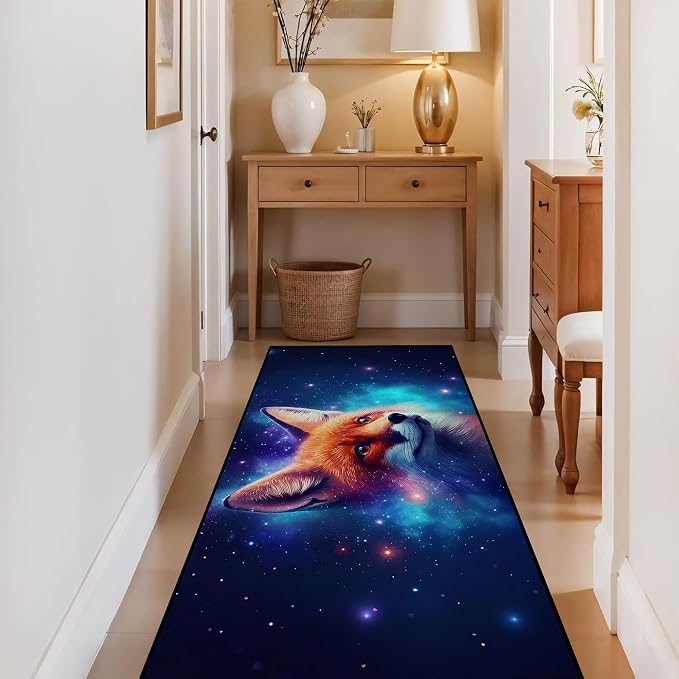 Galaxy Fox Rug 3D Cute Foxes Area Rugs - Image 6