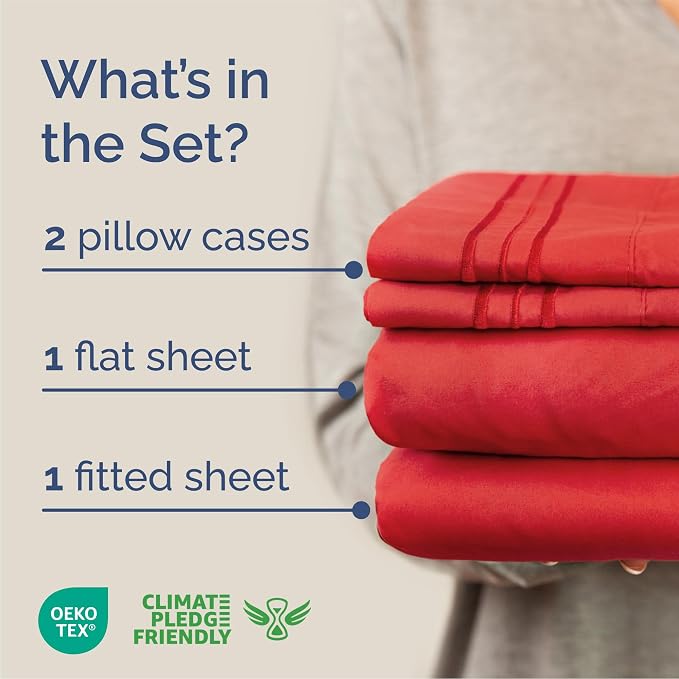 Queen Size 4 Piece Sheet Set - Image 2