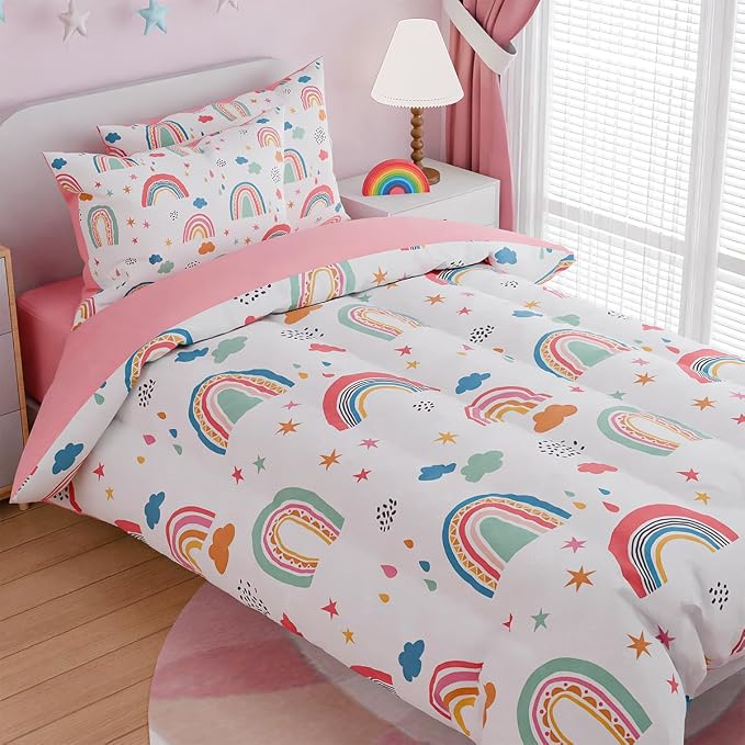 SANDJEST Rainbow Full Bedding Set - Image 3