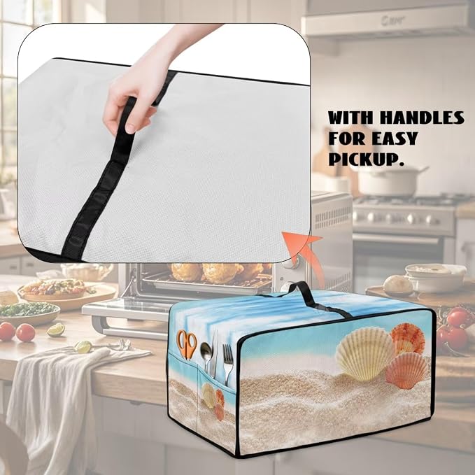 Toaster Oven Dust Cover Protective Microwave Oven Cover - Image 4