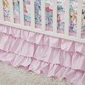 Brandream Crib Bed Skirt Dust Ruffle Triple Layer 100% Egyptian Cotton Sateen by Brandream
