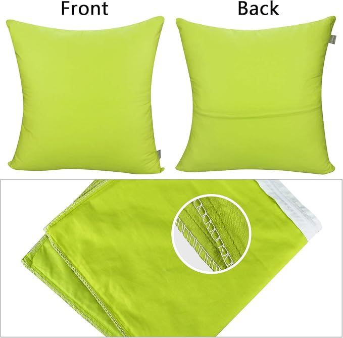 Thmyo 4-Pack 100% Cotton Comfortable Solid Decorative Throw Pillow Case - Image 6