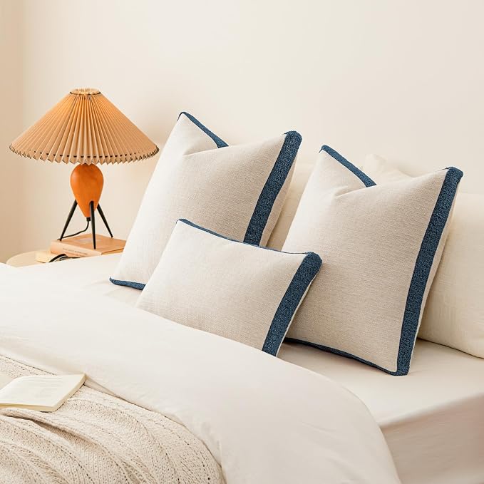 a moment Loop Yarn Linen-Like Pillow Cover Natural Soft Decorative Throw Pillow - Image 7