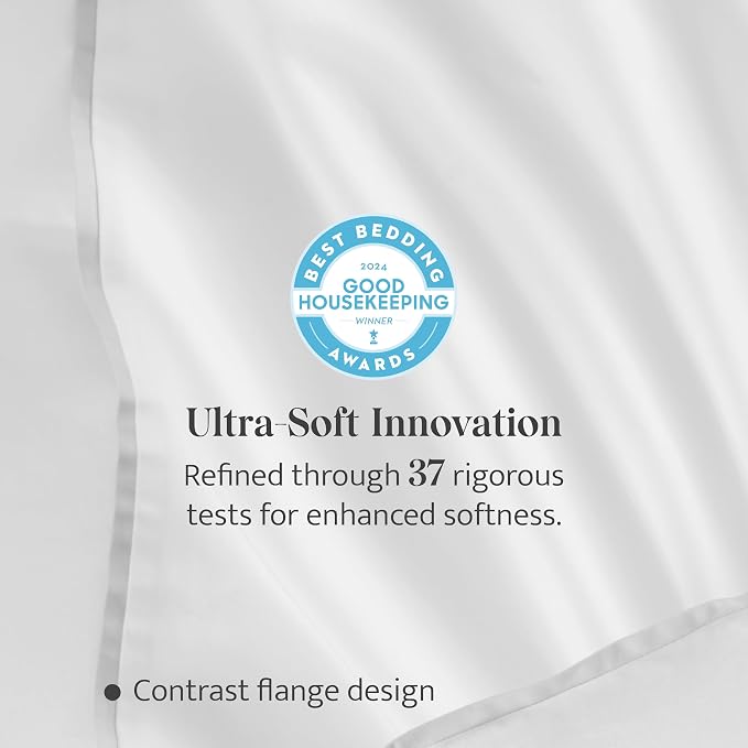 Double Stitch Cotton Tencel Duvet Cover - Image 2
