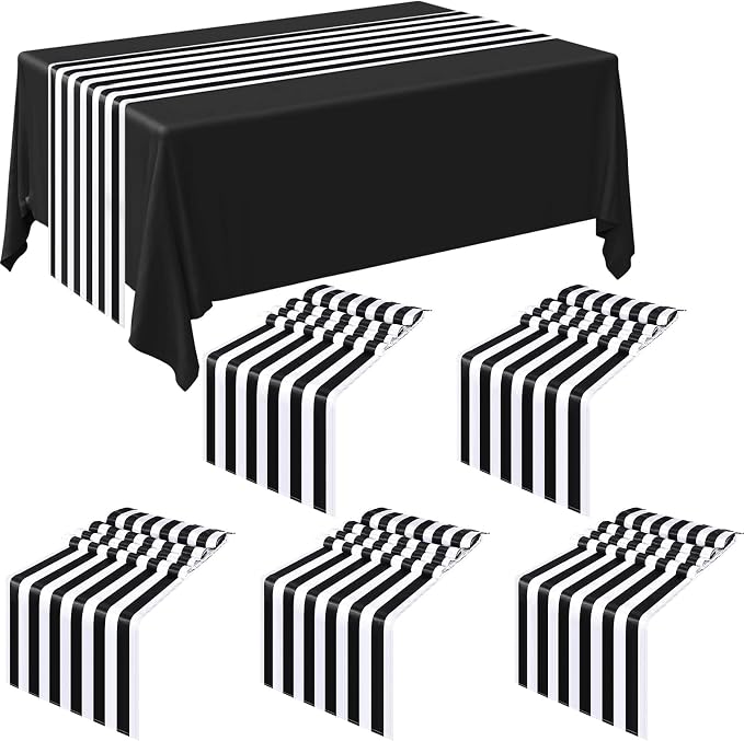 Striped Table Runner Polyester Decor Striped Design Modern Table Runner Elegant by Breling