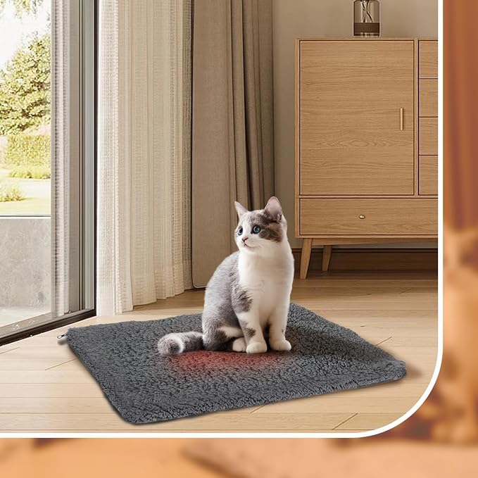 Nobleza Self Heating Cat Bed, Super Soft Thermal Dog Crate Bed Mat - Image 7